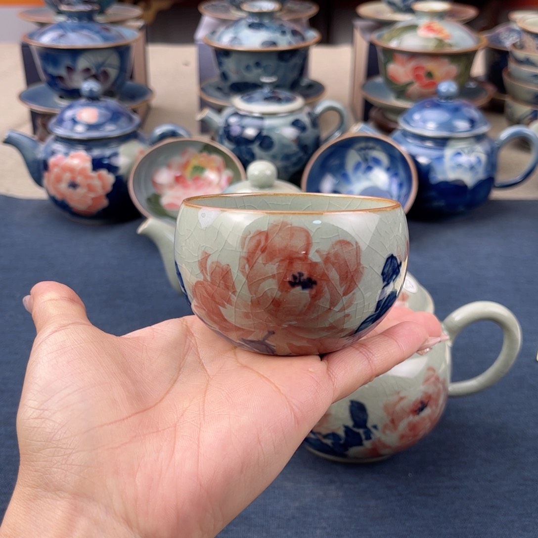 杯景德镇手绘手绘茶具
