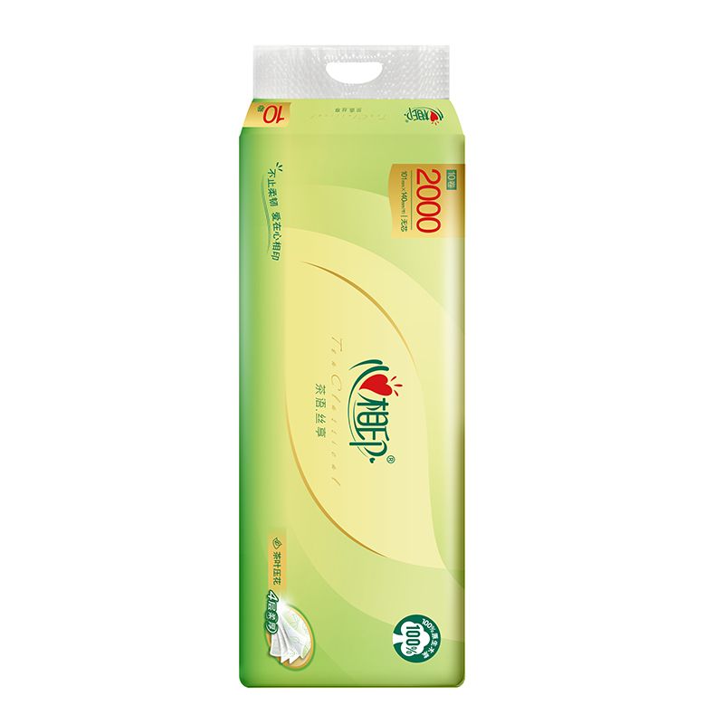 心相印茶语丝享10卷四层无芯卫生纸 2000g/提