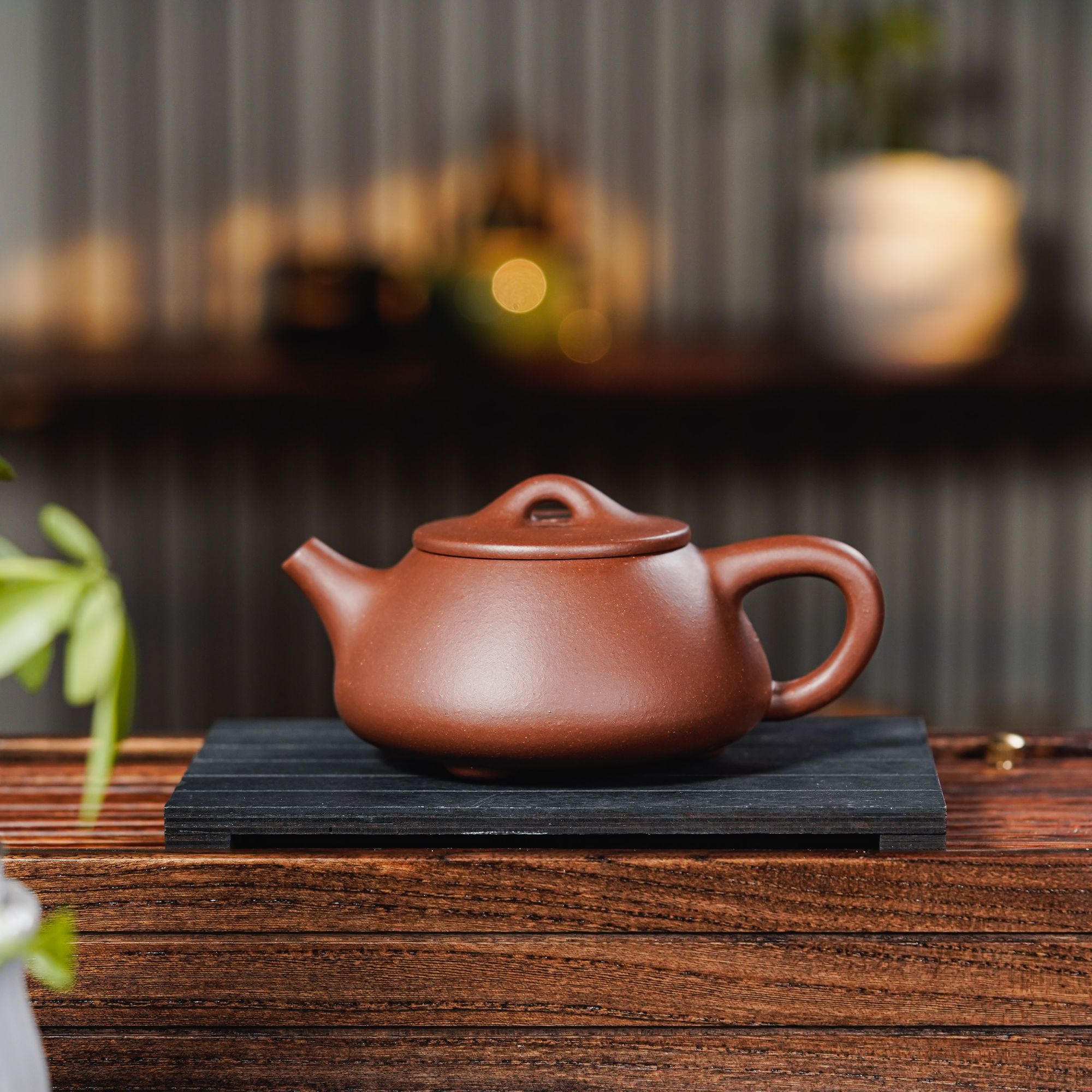 LF-001 宜兴手工紫砂 石瓢