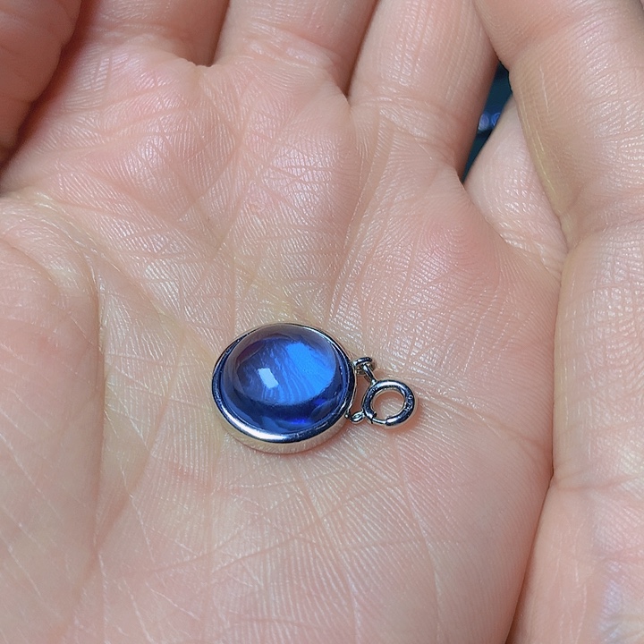 托帕石吊坠(不含链)银S925镶嵌樱****子