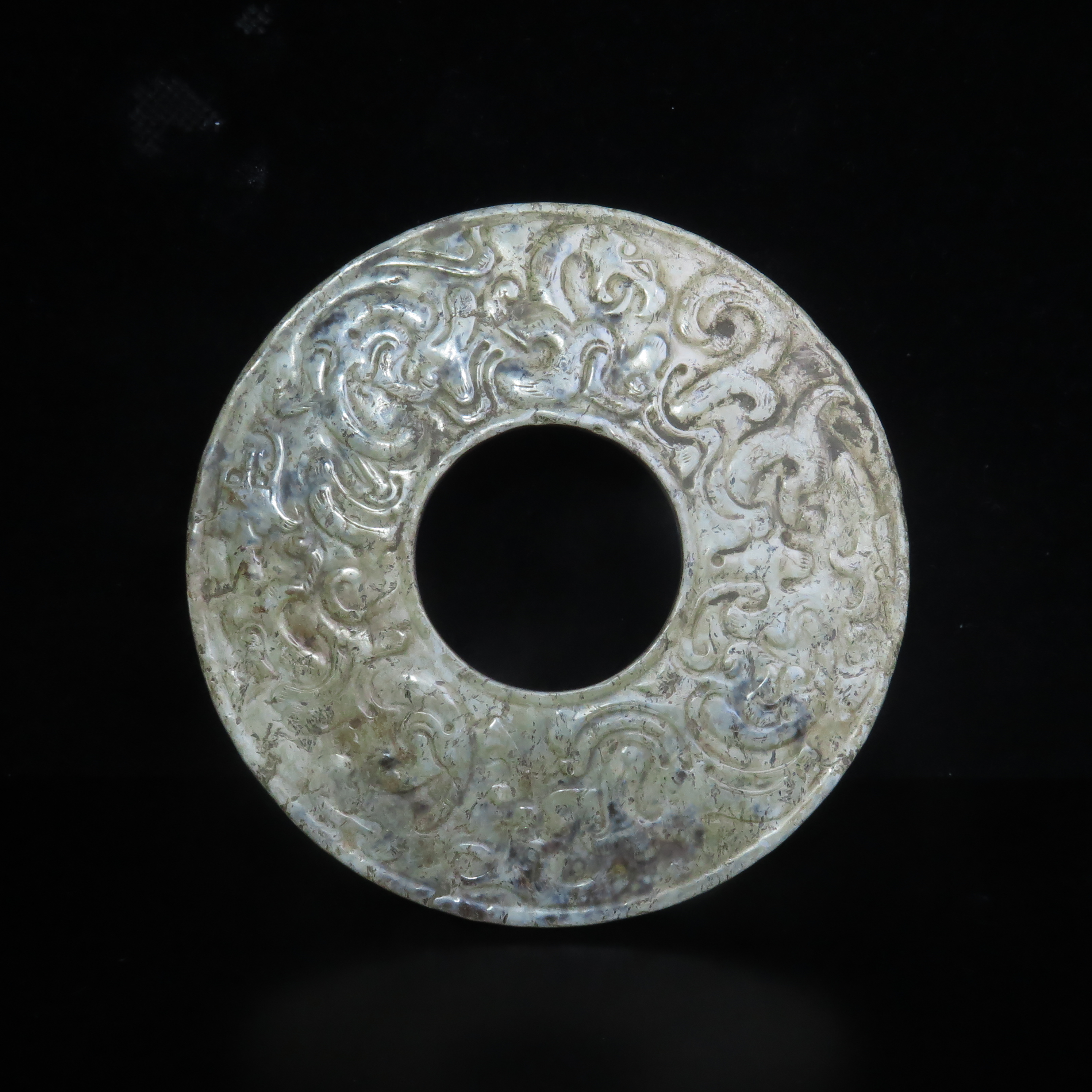 晚明仙山云兽纹玉璧/MZ597322/和田玉/民族文物