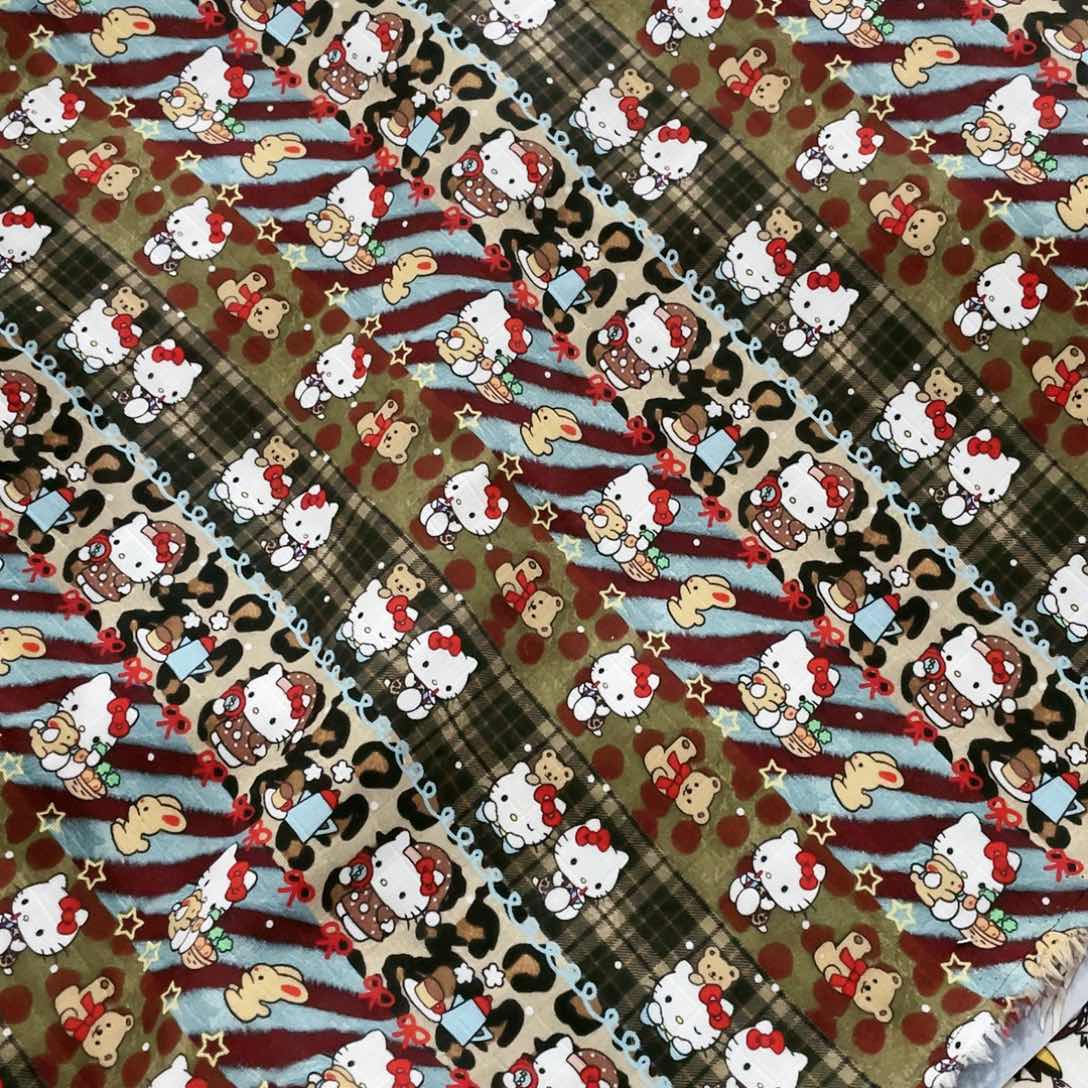 一米价纯棉双层纱1.4米宽果子布地卷