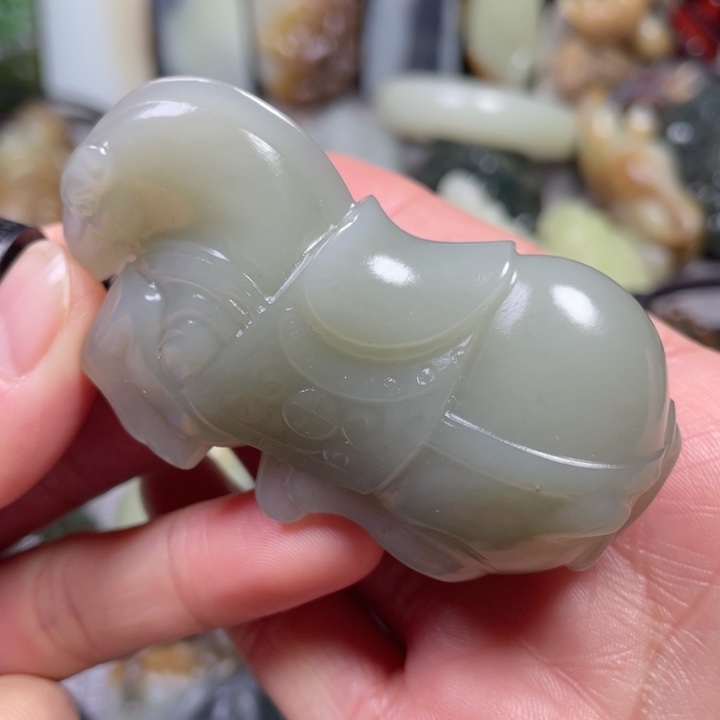 和田玉未镶嵌挂件