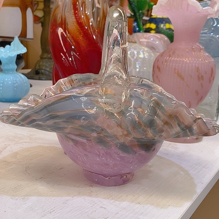 琉璃琉璃花瓶高21口21