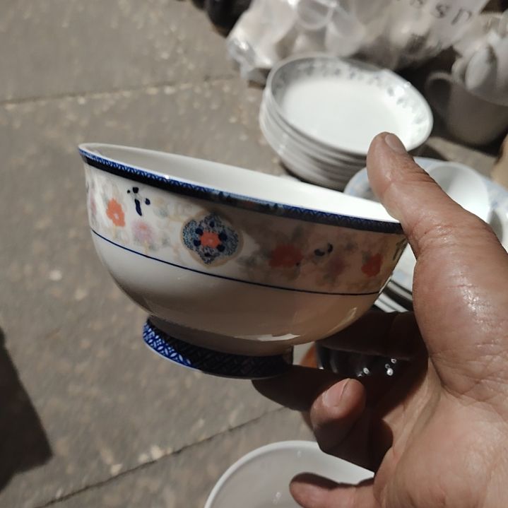 碗陶瓷盘子碗啥都有口径15公分骨瓷