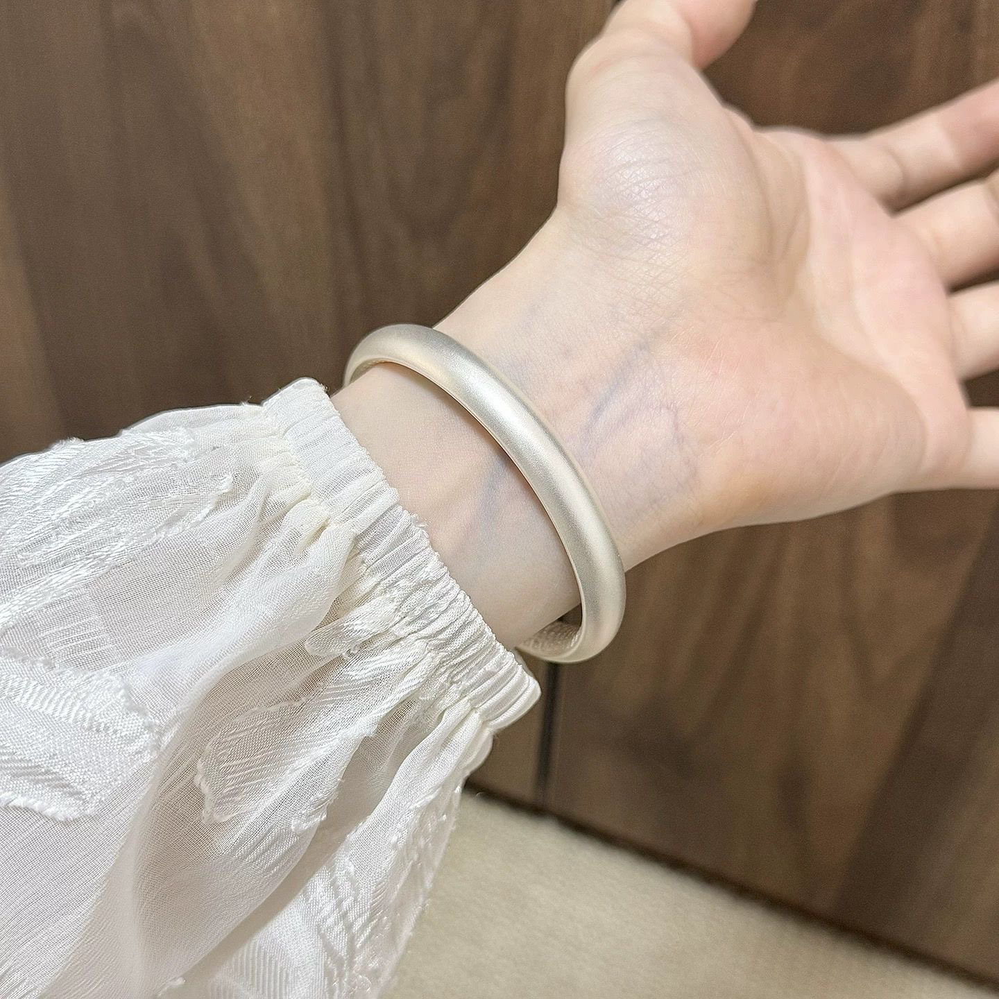 足银银制品  古法泥鳅背手镯足银999 此商品为定制不退不换