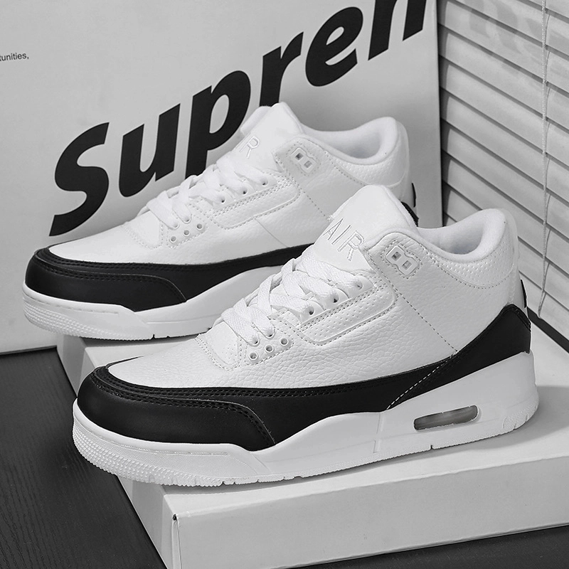 【乔  -3】新篮球鞋新秋冬男士高帮气垫实战百搭运动鞋情侣