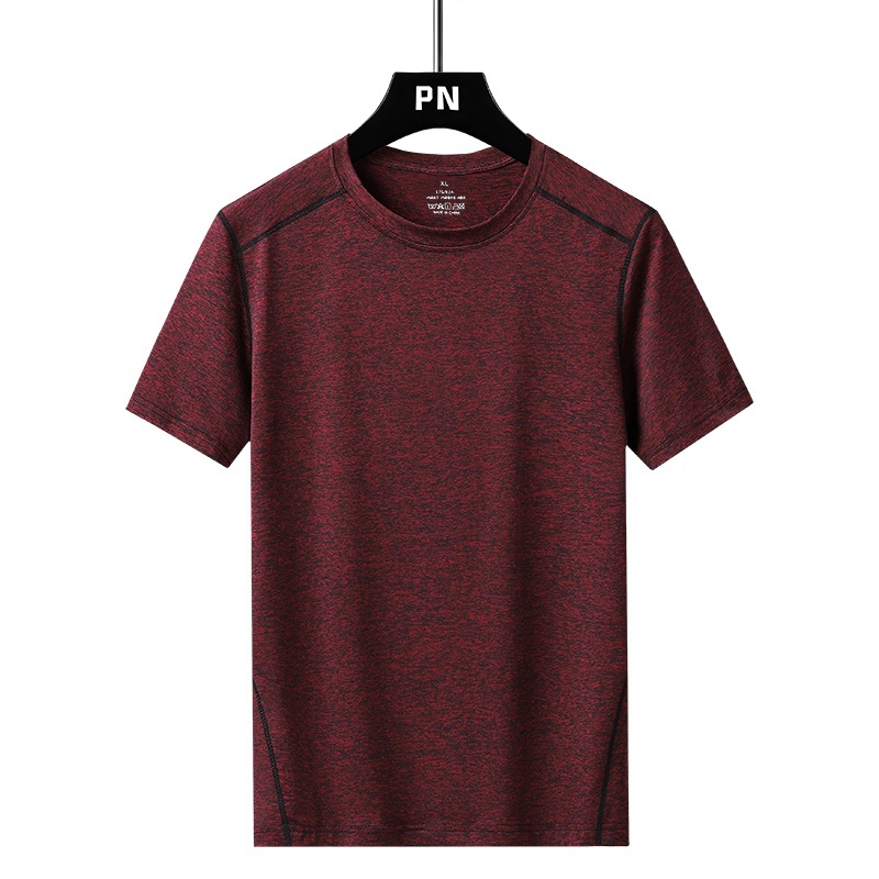 四针六线速干男女同款圆领户外运动宽松短袖大码旅游阳离子T