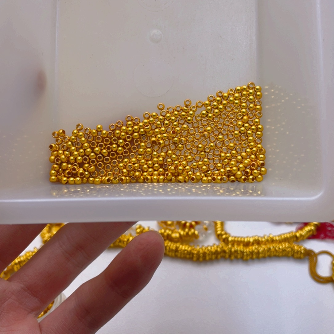 锆石铜合金高货古法珠3mm50颗