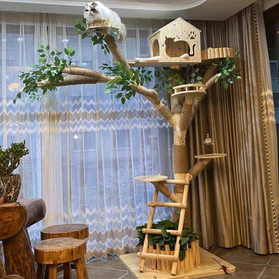 【猫爬架】清仓猫窝一体猫玩具猫抓板逗猫猫咪攀爬架猫树屋