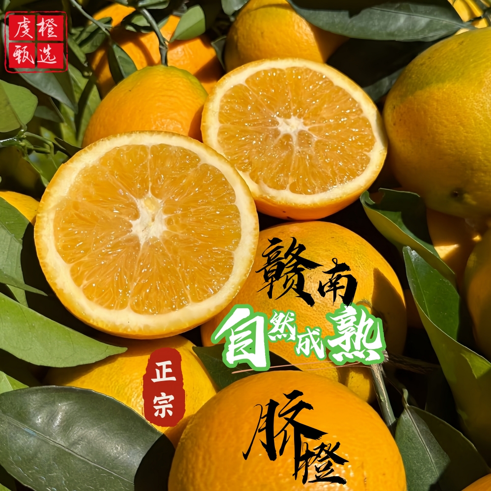 【正宗赣南脐橙】赣南纽荷尔脐橙江西赣州现摘橙子香甜多汁应季水果