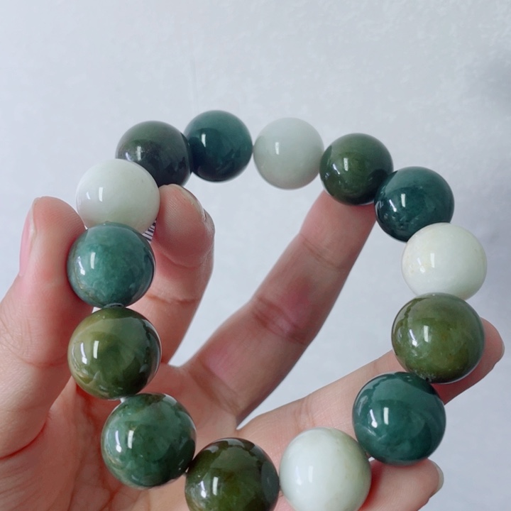 未镶嵌定制翡翠珠串