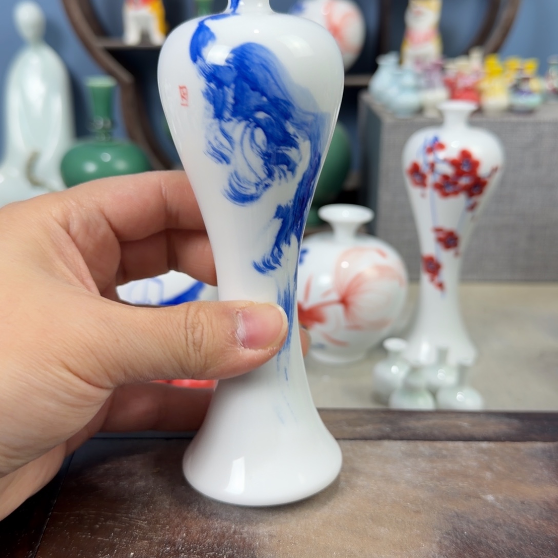 陶瓷手工小花器摆件