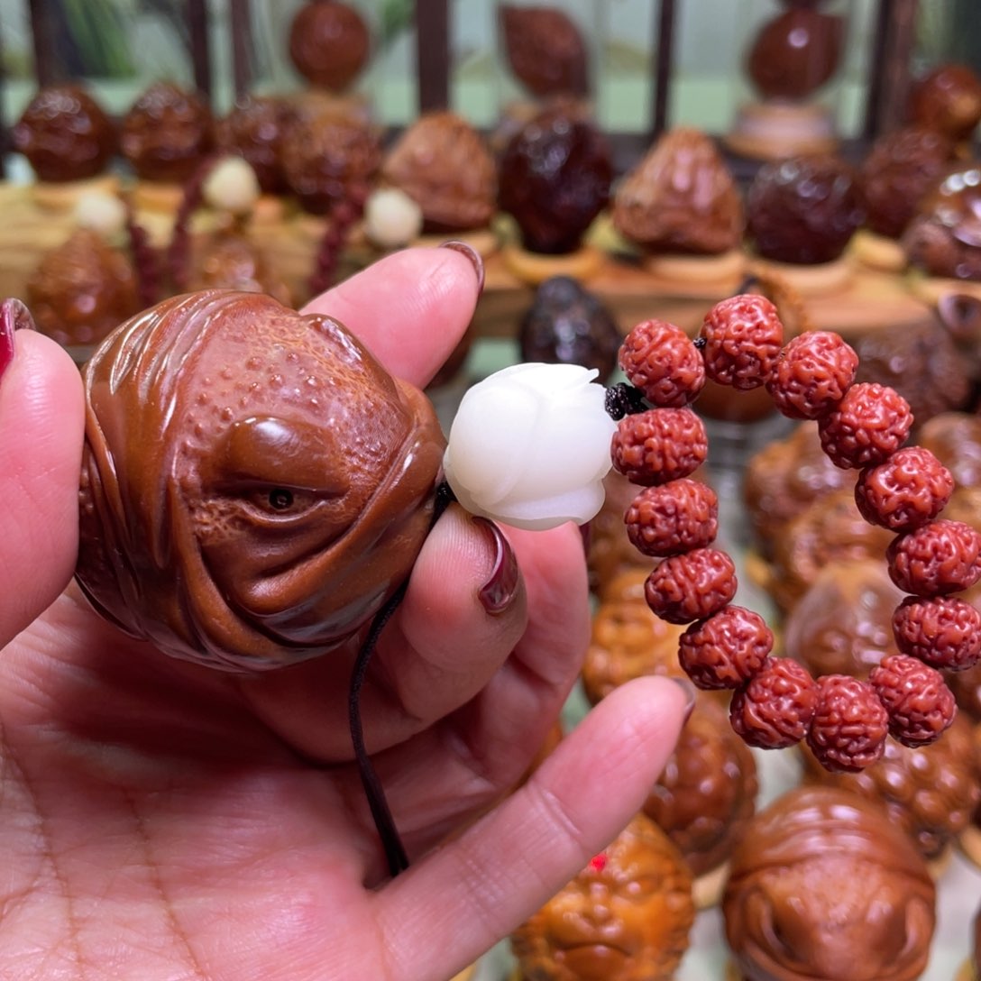 核桃手串/手链冇**年金刚菩提吞金兽