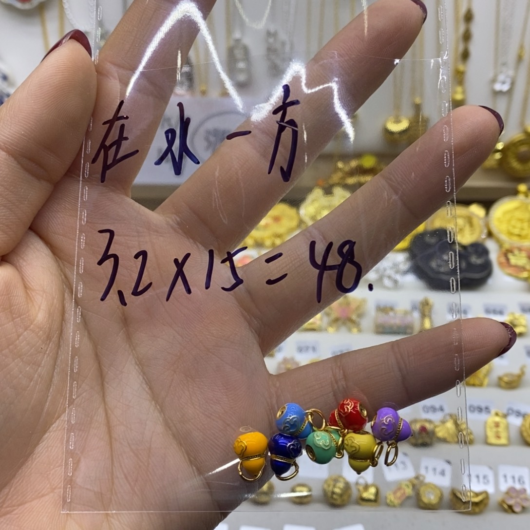 925银银镀金葫芦小滴流