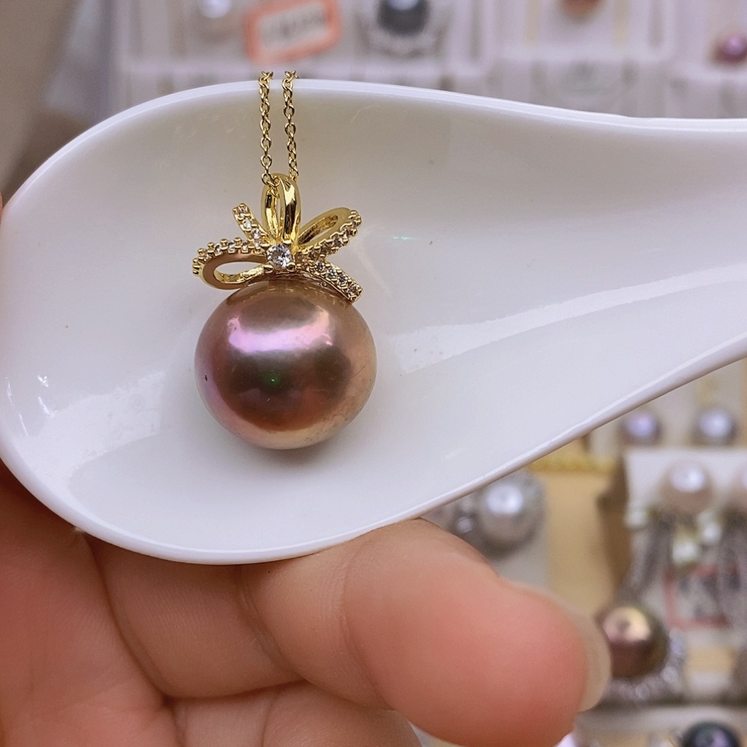 淡水珍珠未镶嵌吊坠(赠链)