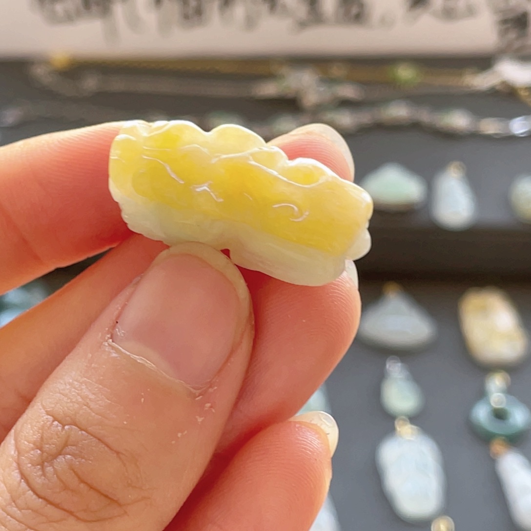 翡翠颈饰未镶嵌貔貅