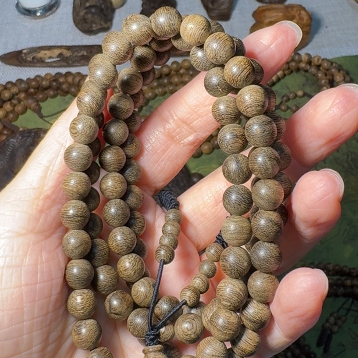 沉香沉香碎屑文莱蛇皮纹7mm-22g 兰花香凉甜尾韵带草药香