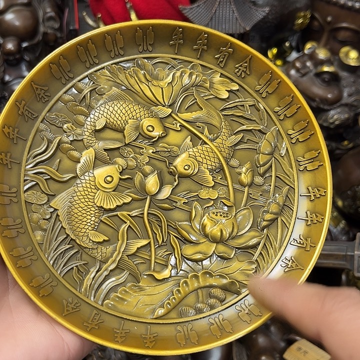 顺顺利利，铜器摆件