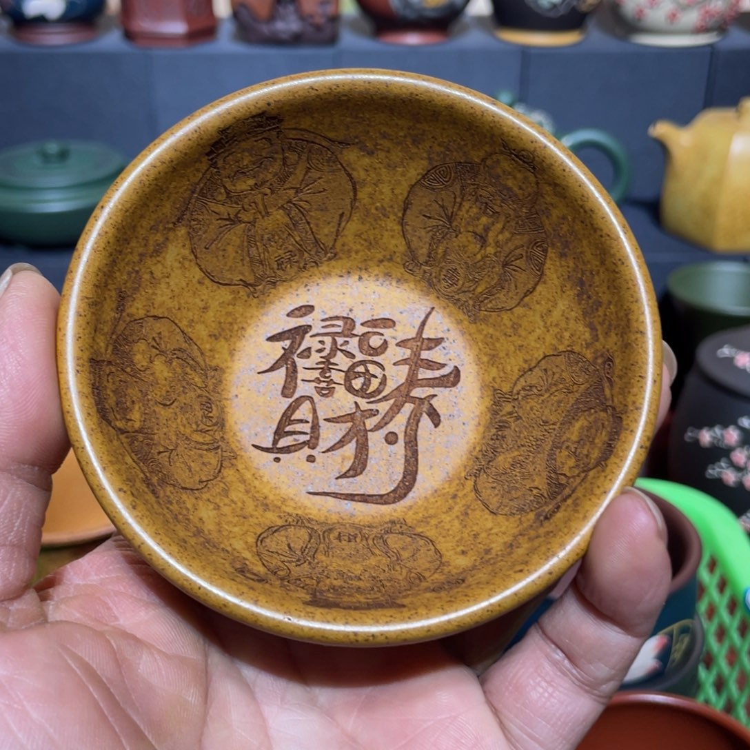 原矿紫砂手工主人杯