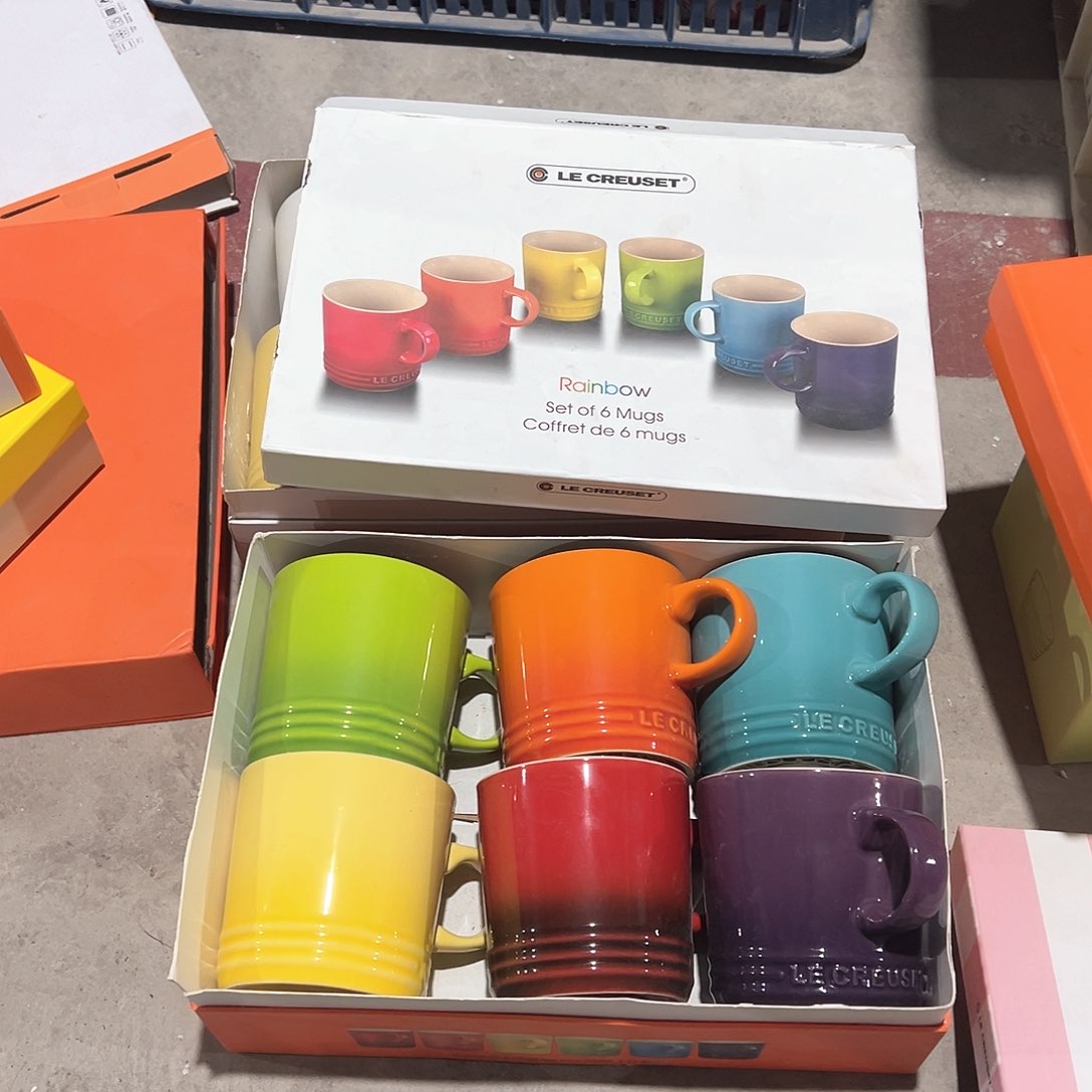 陶瓷 马克杯礼盒套装 彩虹色色