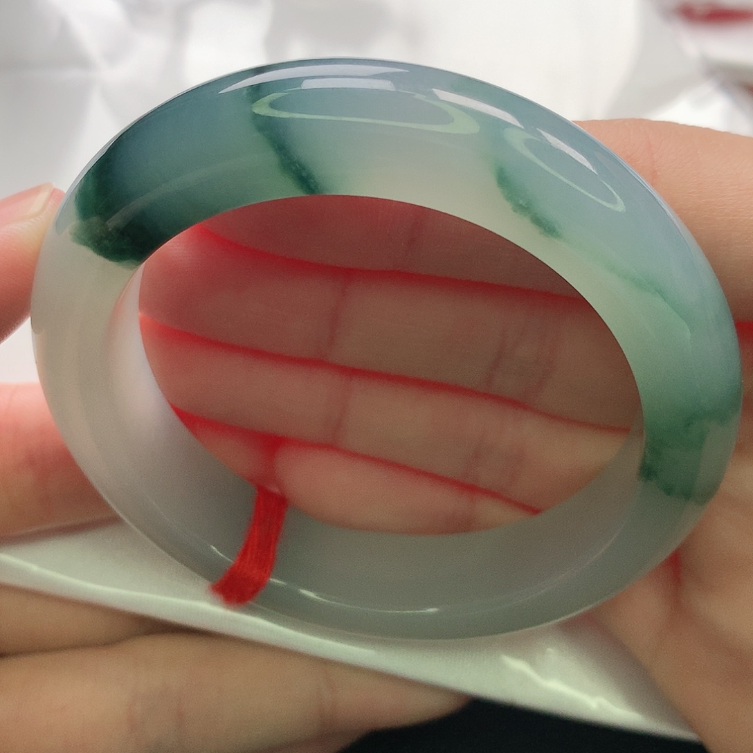 翡翠未镶嵌手镯缅甸5253