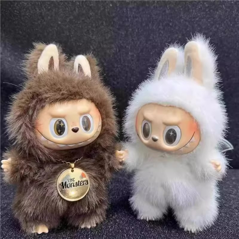 泡泡玛特拉布布labubu改娃小天使盲盒挂件公仔zimomo小首领小天使