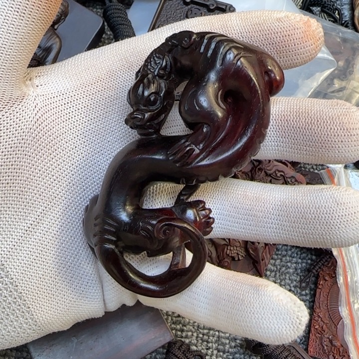 檀香紫檀（小叶紫檀）真*离龙手把件