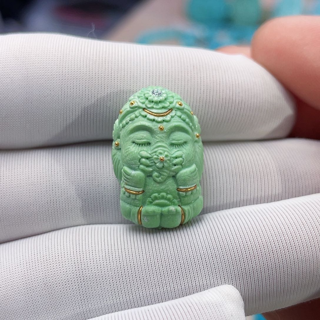 绿松石珠宝奇石未镶嵌