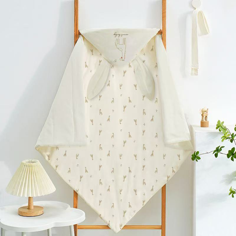 【贝瑞拉棉花抱被】新生儿抱毯裹被包被