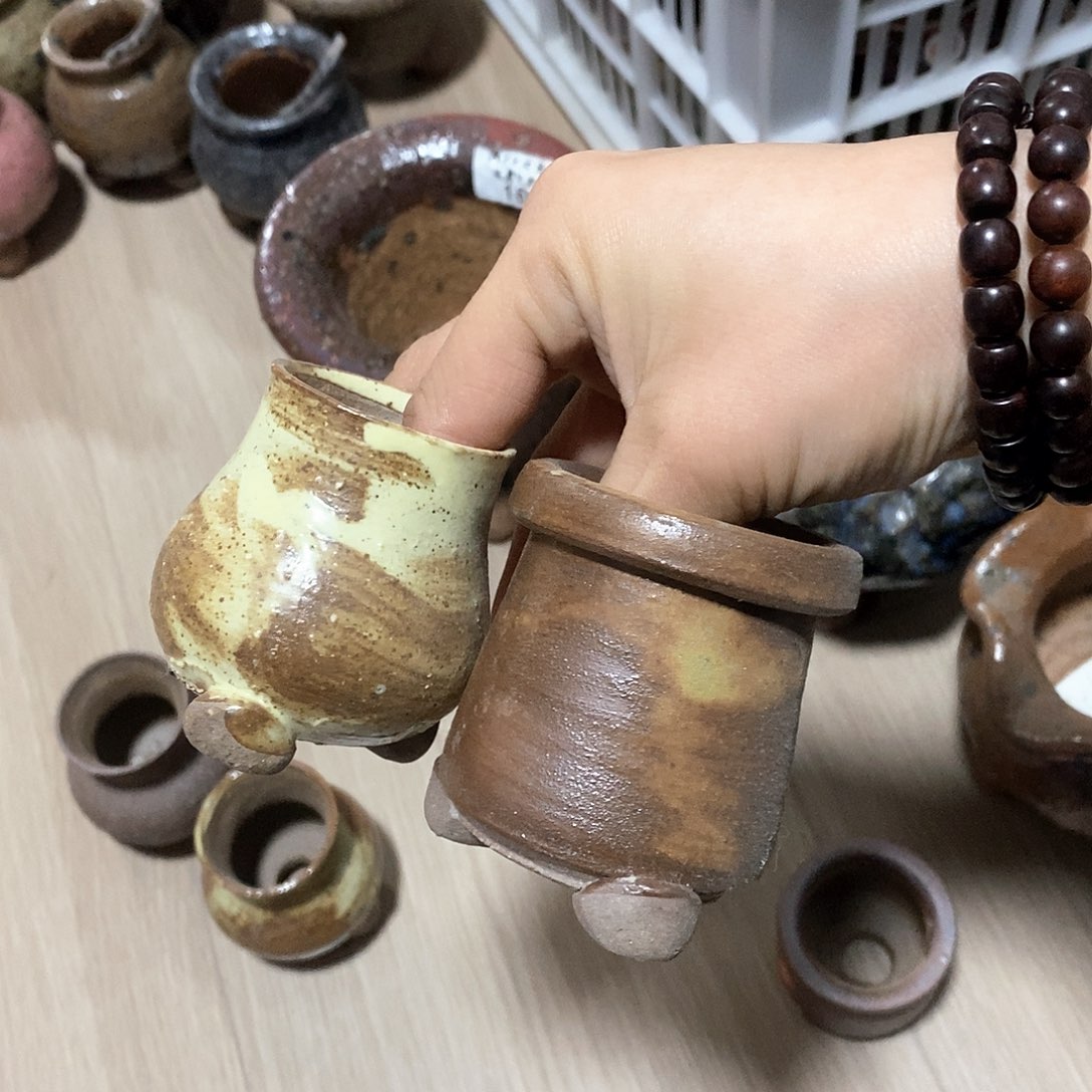 红陶处理的，处理