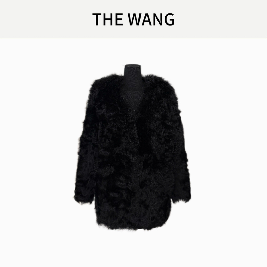 小湖羊V领皮毛一体皮草外套 XHY2025001-HS