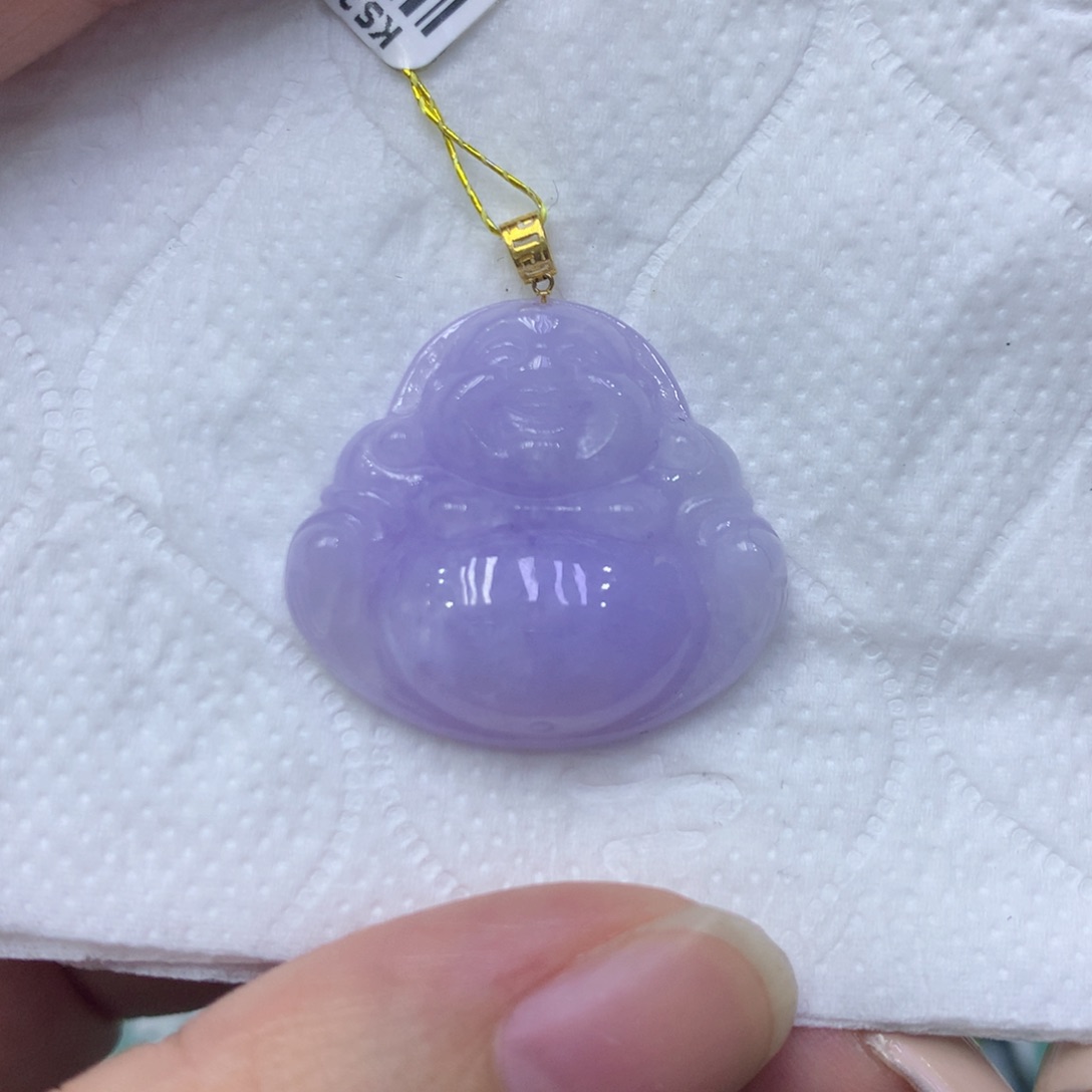 颈饰18K金镶嵌翡翠