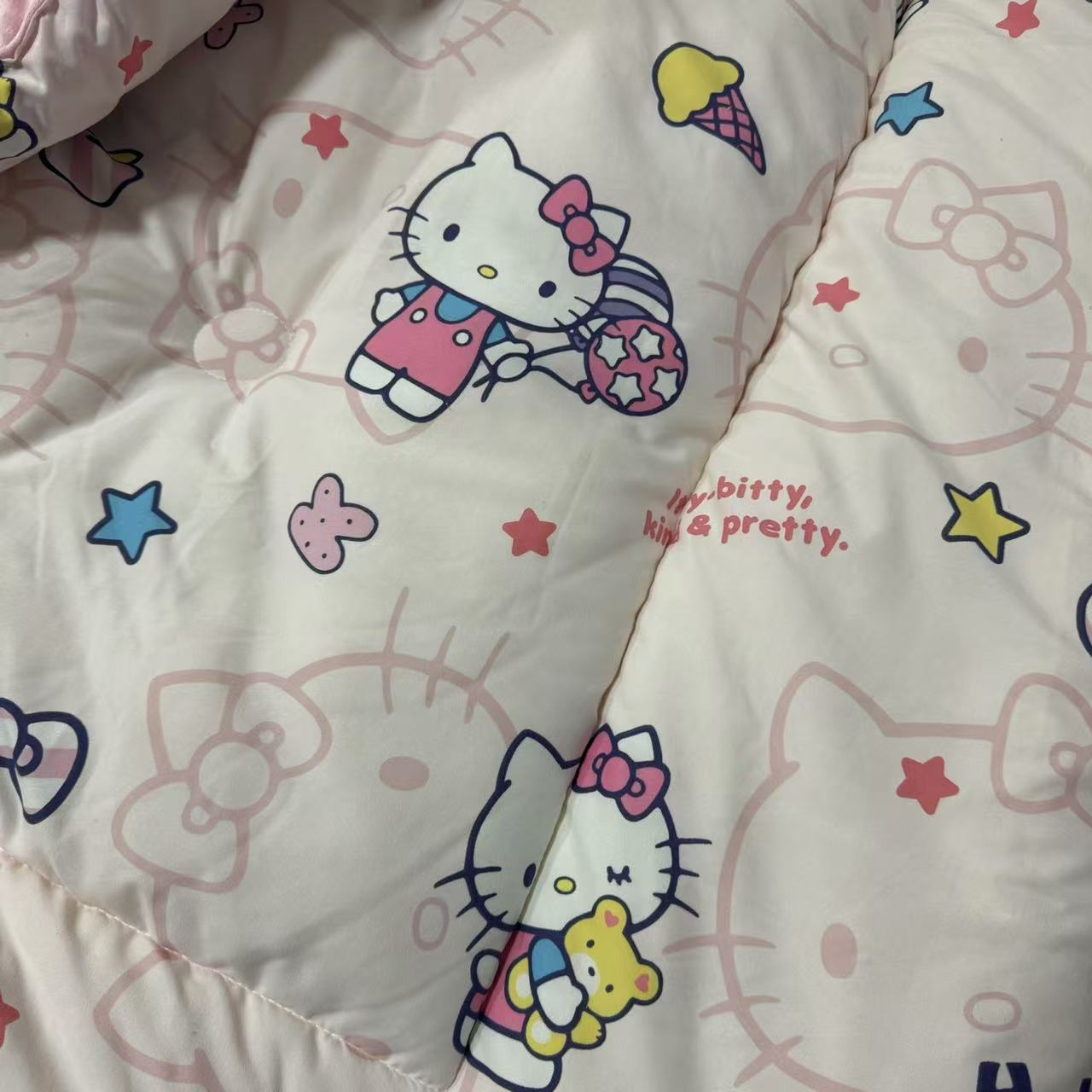 【甜筒kitty豆豆被】200*230cm保暖舒适亲肤大豆被透气豆豆被子