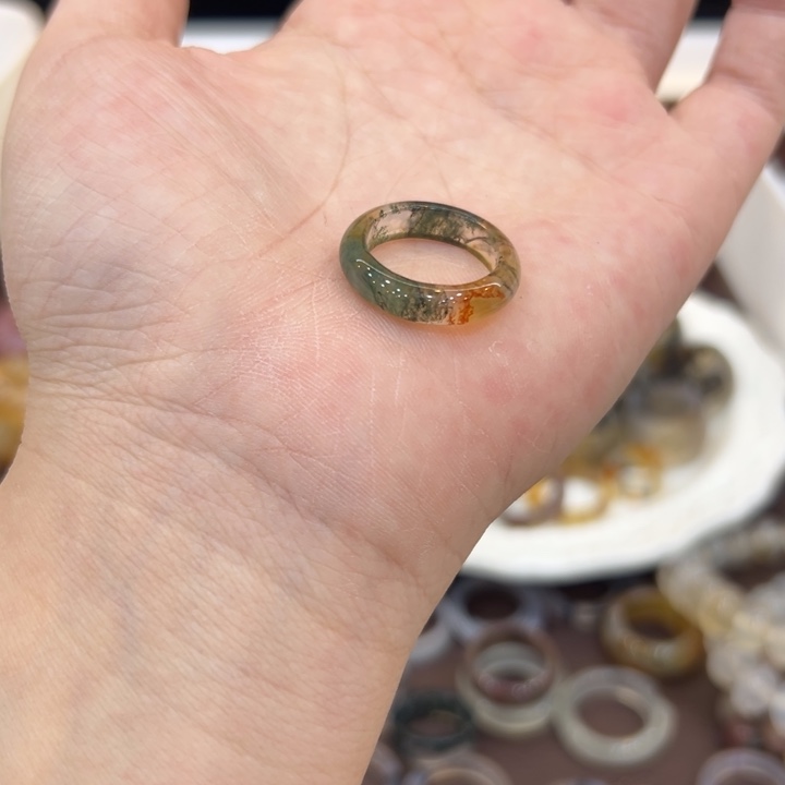 玛瑙/玉髓合金戒指23港12送一