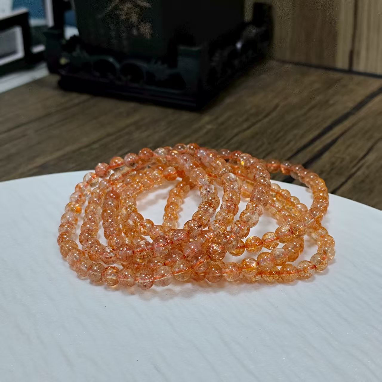 【书记甄选】天然金太阳三圈手链 多样式发一件 约5mm 1461BB
