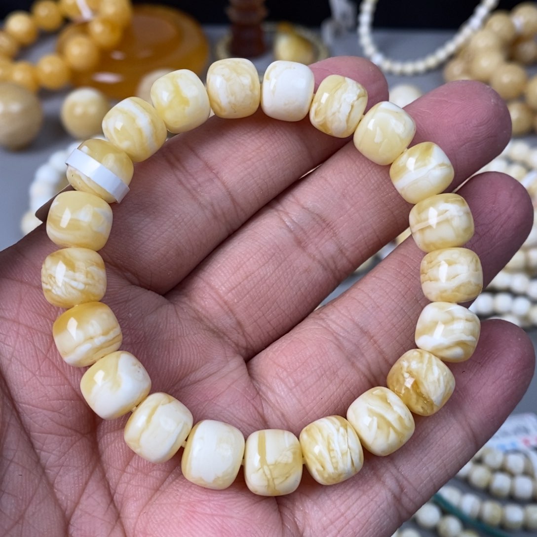 琥珀珠宝奇石未镶嵌10mm