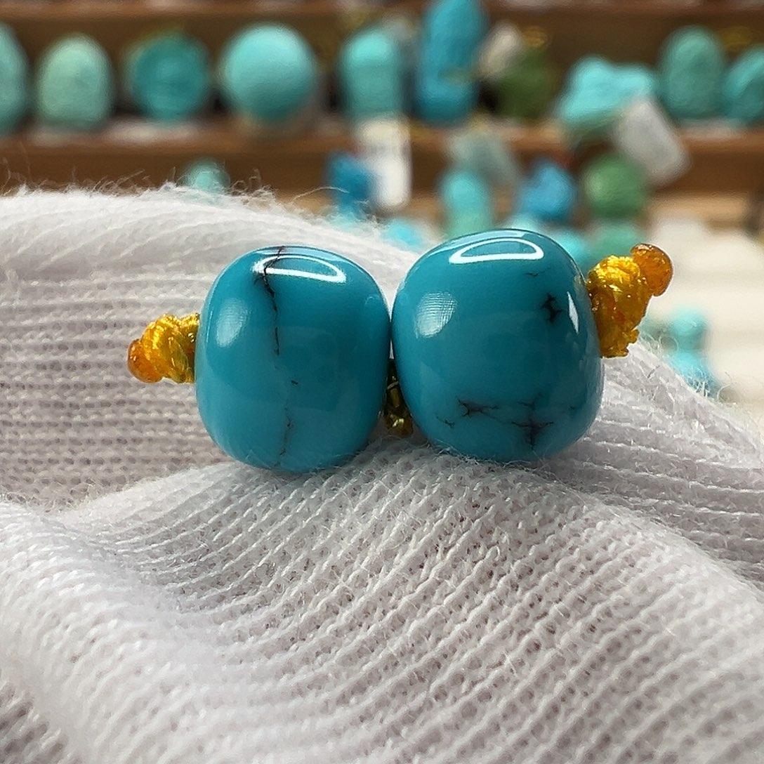 绿松石老型对珠未镶嵌