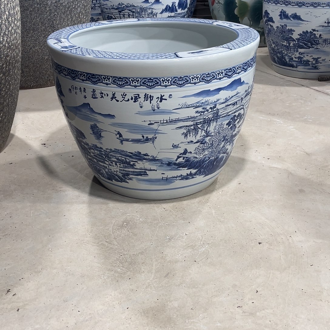 缸瓷器瓷器80高度55瓷器瓷器