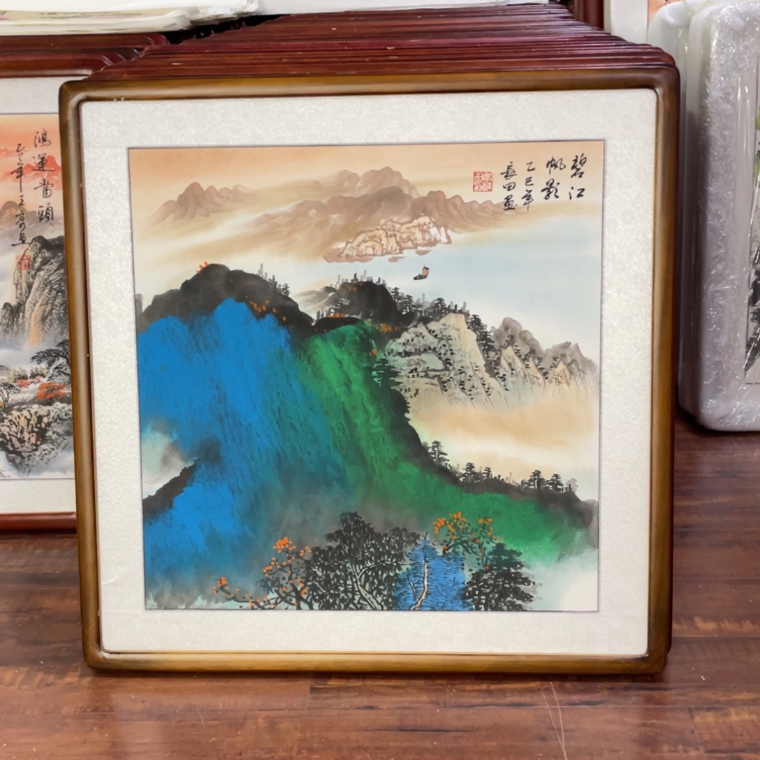 国画带框尺寸63*63厘米