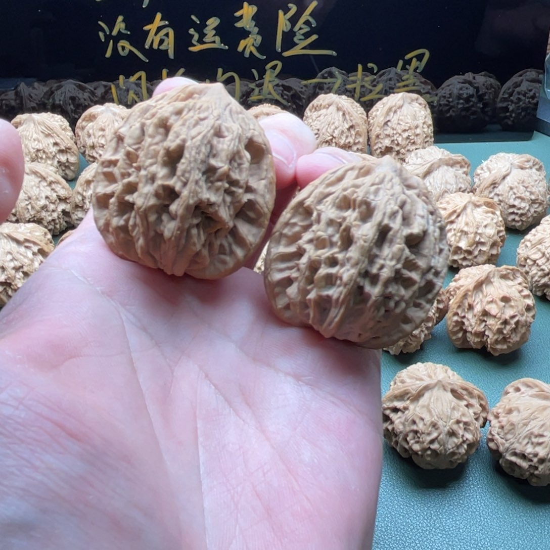 核桃把件40全品原装虎头