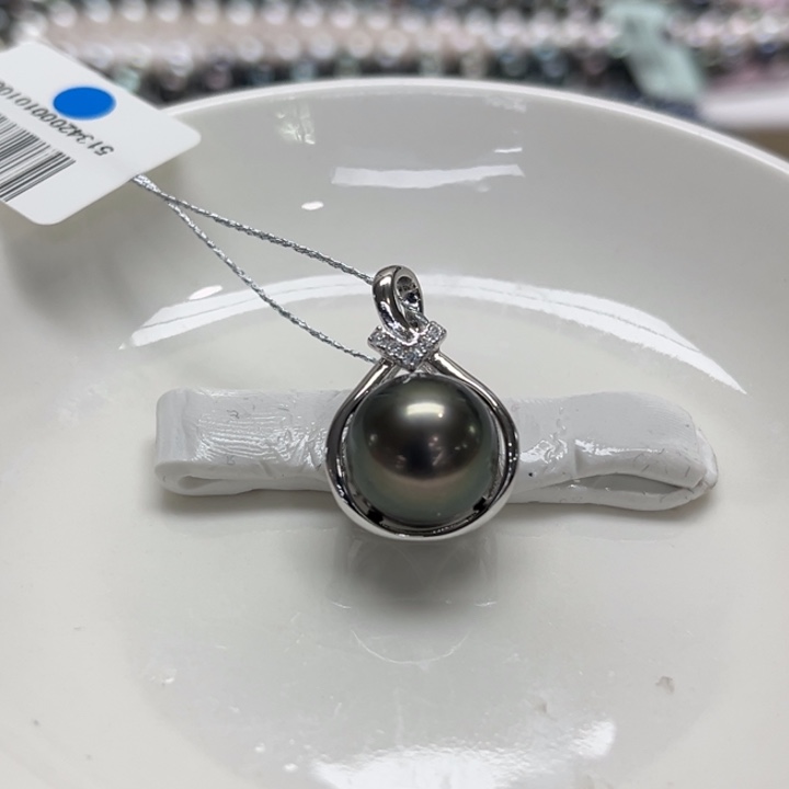 银S925镶嵌吊坠(不含链)海水珍珠12.1m 118号
