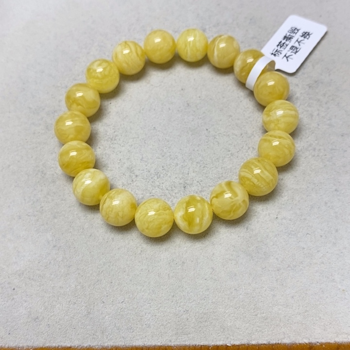 蜜蜡未镶嵌裸石串