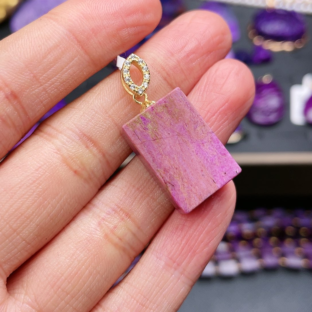 苏纪石（舒俱来）吊坠银S925镶嵌