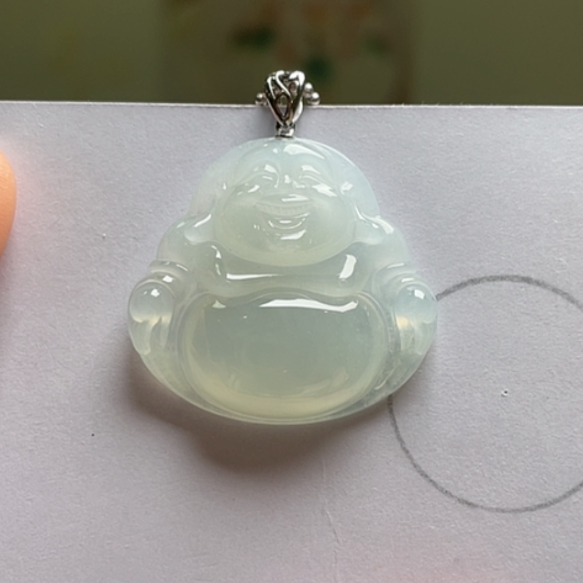 【闪购商品】吊坠(不含链)18K金镶嵌翡翠