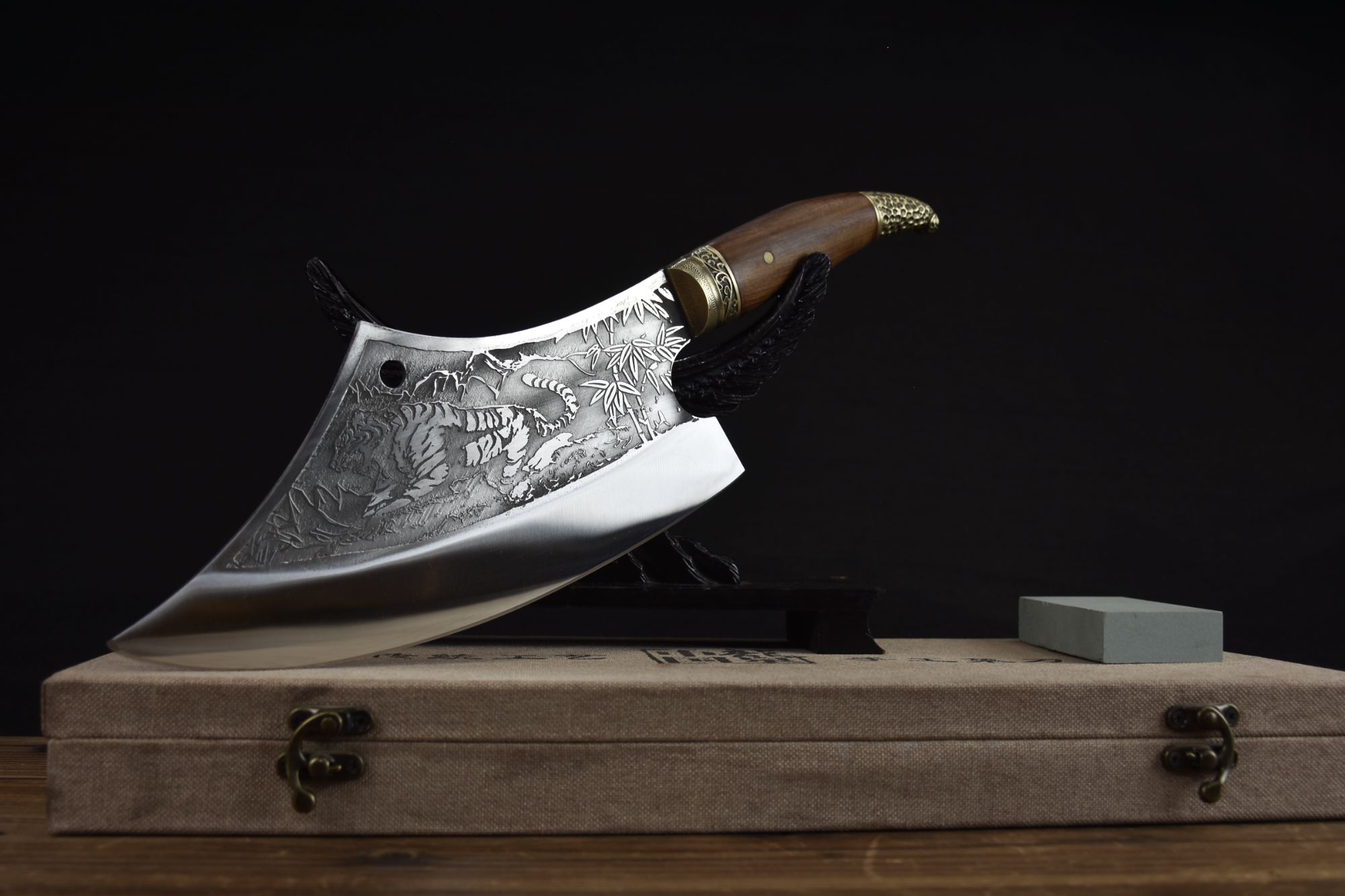 龙泉厨房菜刀白虎庖丁斩切刀家用商用切菜切肉