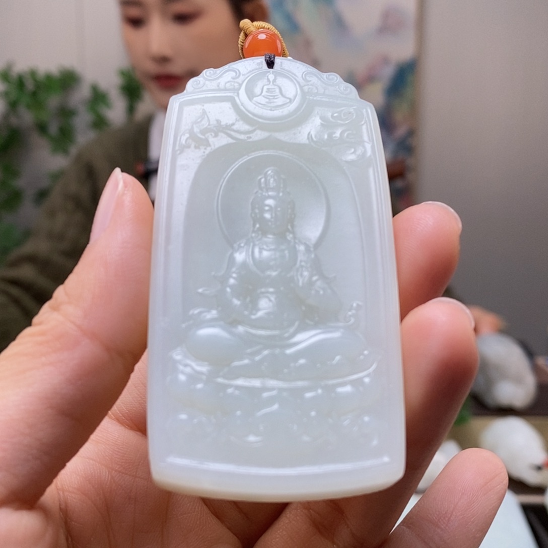 和田玉未镶嵌颈饰