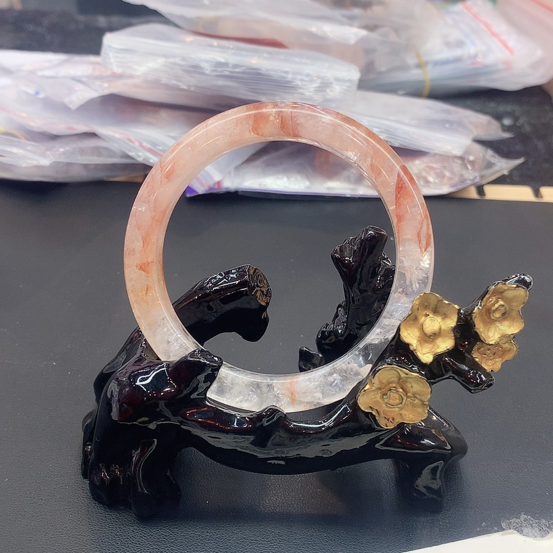 水晶手镯未镶嵌44（瑕疵5556