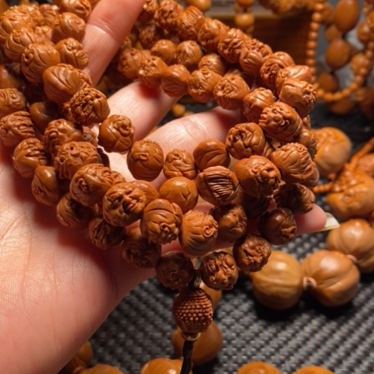 橄榄核吊坠娜**怪桃单108罗汉