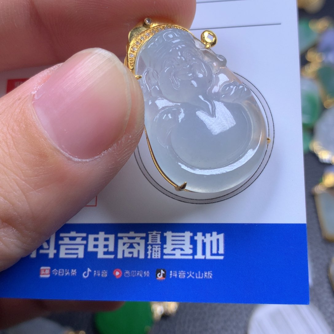 【闪购商品】翡翠颈饰18K金镶嵌翡翠